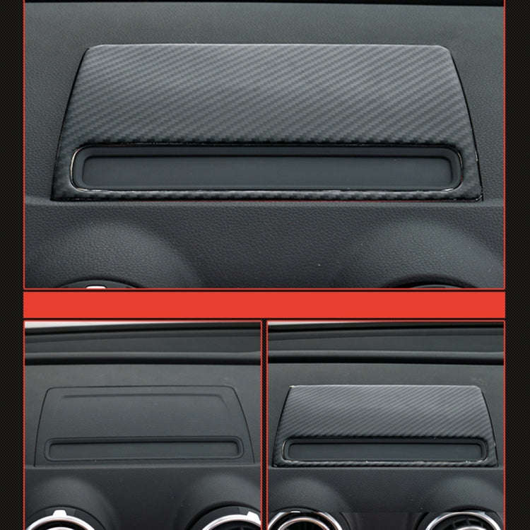 Car Carbon Fiber Navigation Decorative Panel for Audi A3 2014-2018