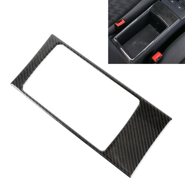 Car Carbon Fiber Storage Box Decorative Panel for Audi A3 2014-2018