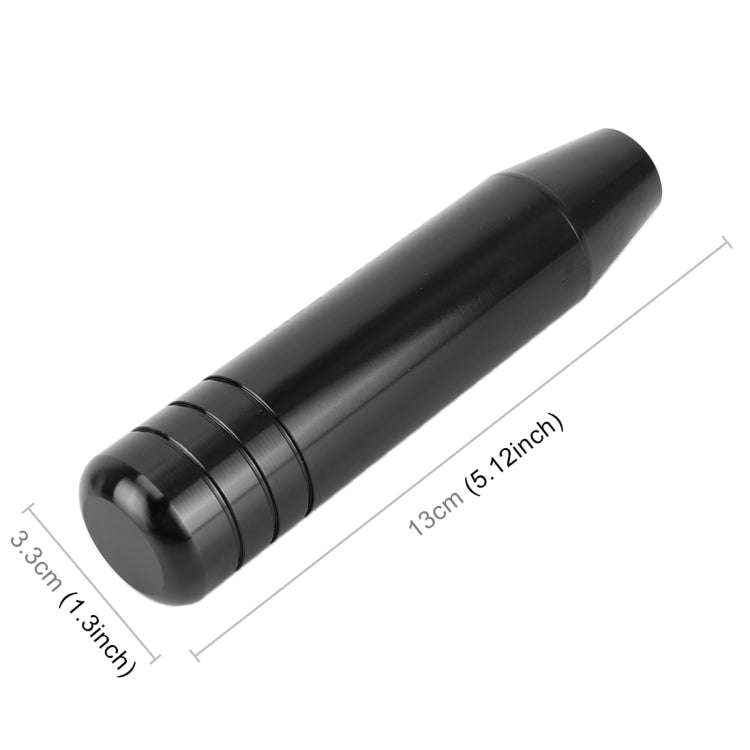 Universal Long Strip Shape Car Gear Shift Knob Modified Shifter Lever Knob, Length: 13cm(Black)