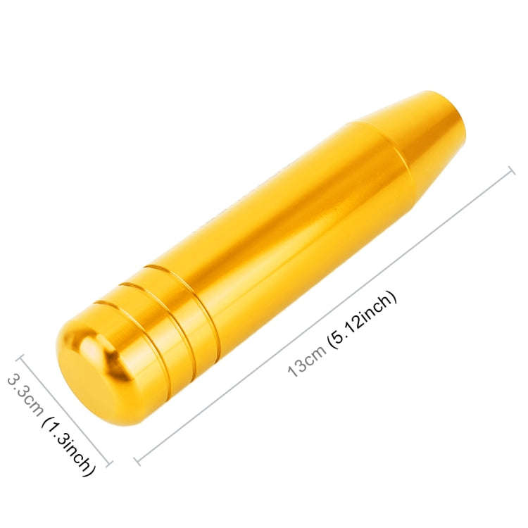 Universal Long Strip Shape Car Gear Shift Knob Modified Shifter Lever Knob, Length: 13cm(Gold)