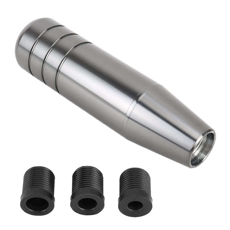 Universal Long Strip Shape Car Gear Shift Knob Modified Shifter Lever Knob, Length: 13cm(Silver G...