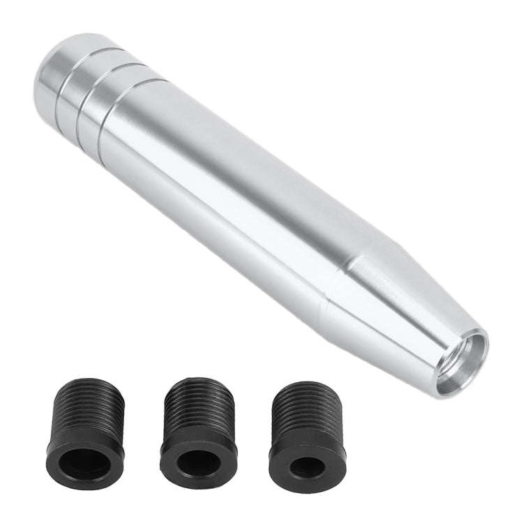 Universal Long Strip Shape Car Gear Shift Knob Modified Shifter Lever Knob, Length: 13cm(Silver)