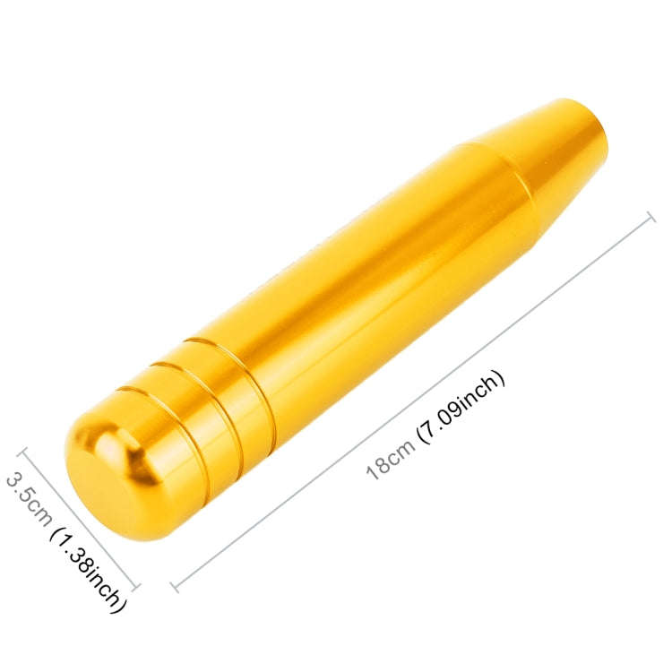 Universal Long Strip Shape Car Gear Shift Knob Modified Shifter Lever Knob, Length: 18cm(Gold)