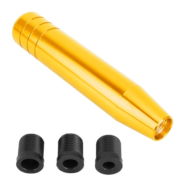 Universal Long Strip Shape Car Gear Shift Knob Modified Shifter Lever Knob, Length: 18cm(Gold)