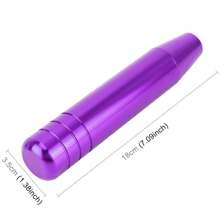 Universal Long Strip Shape Car Gear Shift Knob Modified Shifter Lever Knob, Length: 18cm(Purple)