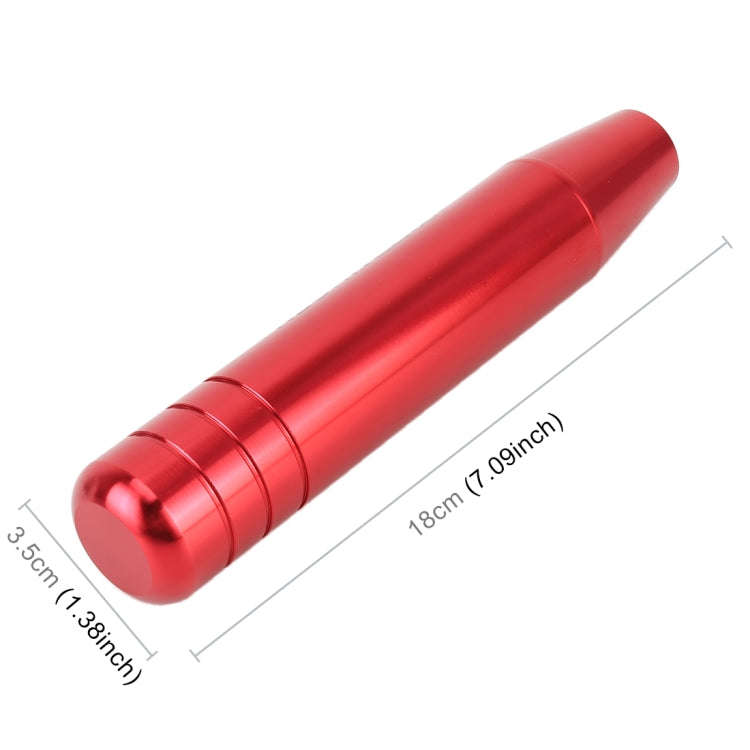 Universal Long Strip Shape Car Gear Shift Knob Modified Shifter Lever Knob, Length: 18cm(Red)