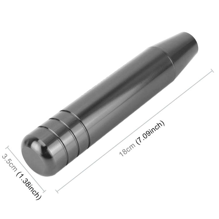 Universal Long Strip Shape Car Gear Shift Knob Modified Shifter Lever Knob, Length: 18cm(Silver G...