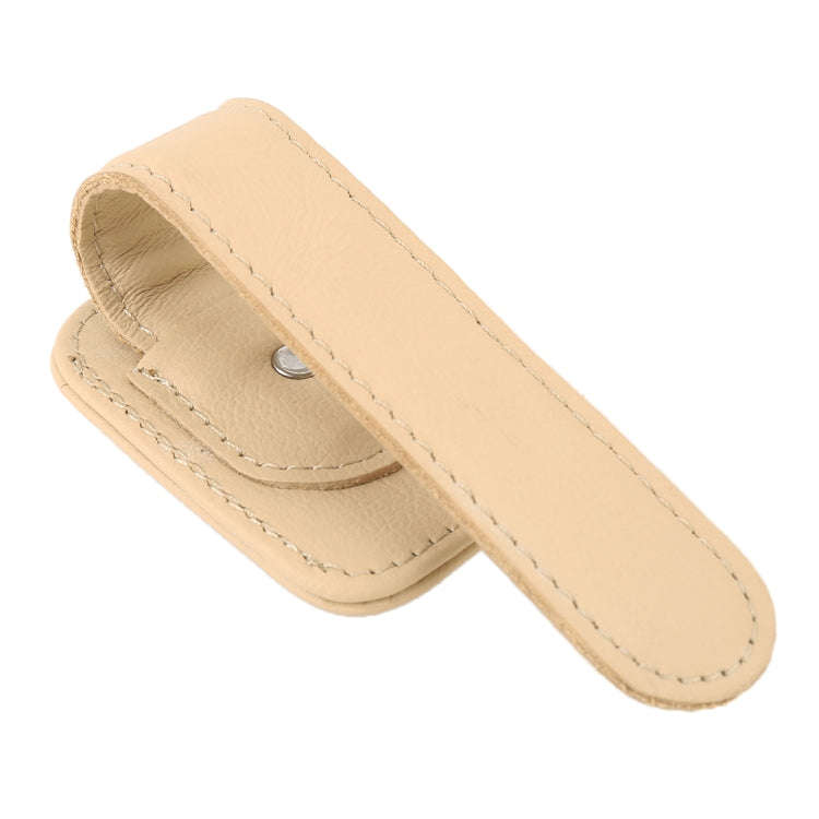 Car Multi-functional Sunglasses Clip Holder(Beige)