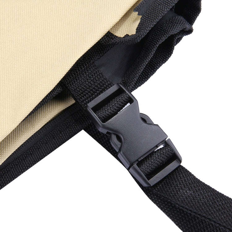 Nonslip Folding Car Rear Back Seat Cover Pet Cat Dog Cushion Mat, Size: 195 x 135 x 0.2 cm(Khaki)