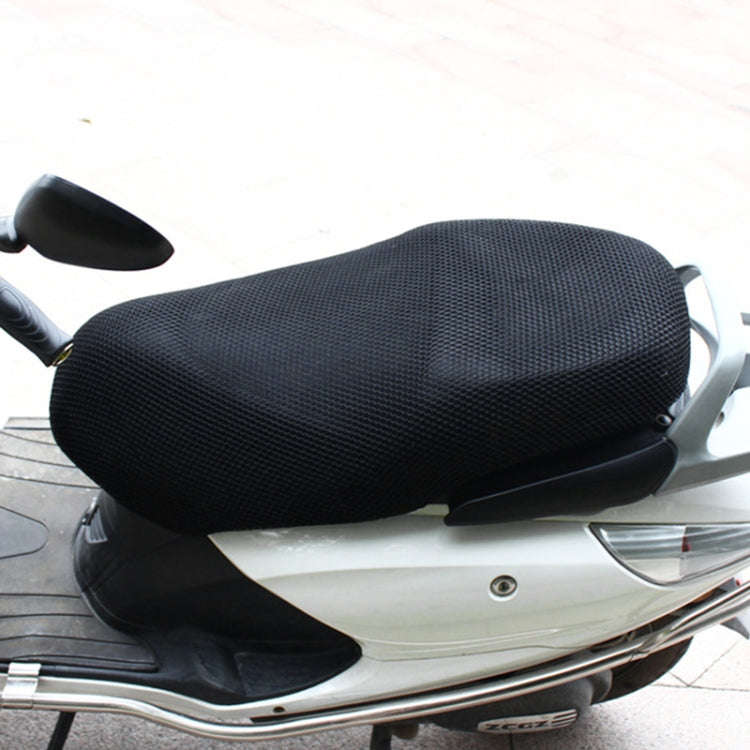 Motorcycle Breathable Sunscreen Double Layer 3D Honeycomb Small Hole Polyester Cushion Mesh, Size...