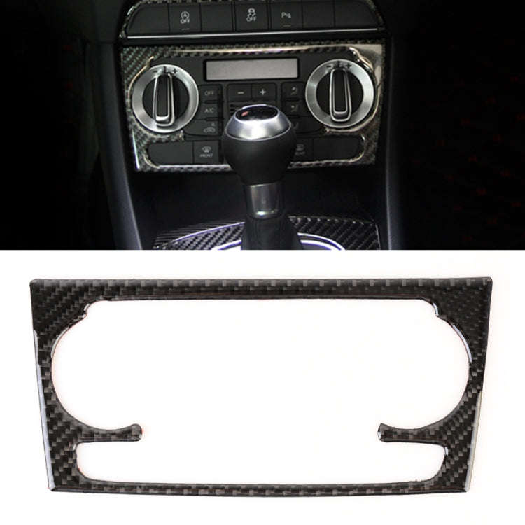 Carbon Fibre Car Air Conditioning Switch Panel Decorative Sticker for Audi Q3 2013-2018