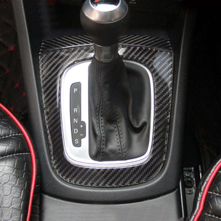 2 PCS Carbon Fibre Car Gear Panel Decorative Sticker for Audi Q3 2013-2018