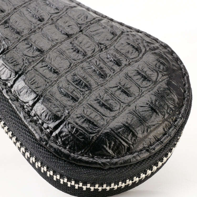 Universal Leather Crocodile Texture Waist Hanging Zipper Wallets Key Holder Bag (No Include Key)(...