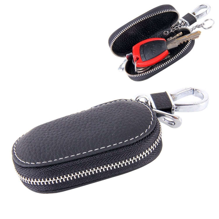 Universal Leather Crocodile Texture Waist Hanging Zipper Wallets Key Holder Bag (No Include Key)(...