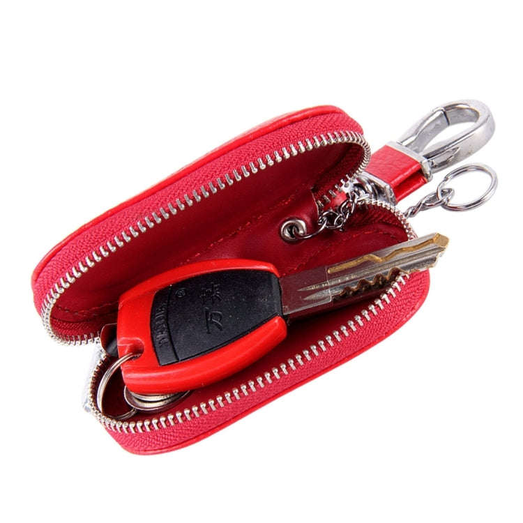 Universal Leather Crocodile Texture Waist Hanging Zipper Wallets Key Holder Bag (No Include Key)(...