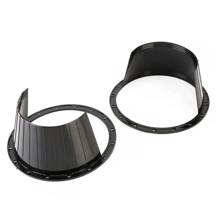 2 PCS 6.5 inch Car Auto Loudspeaker Plastic Waterproof Cover with Protective Cushion Pad, Inner D...