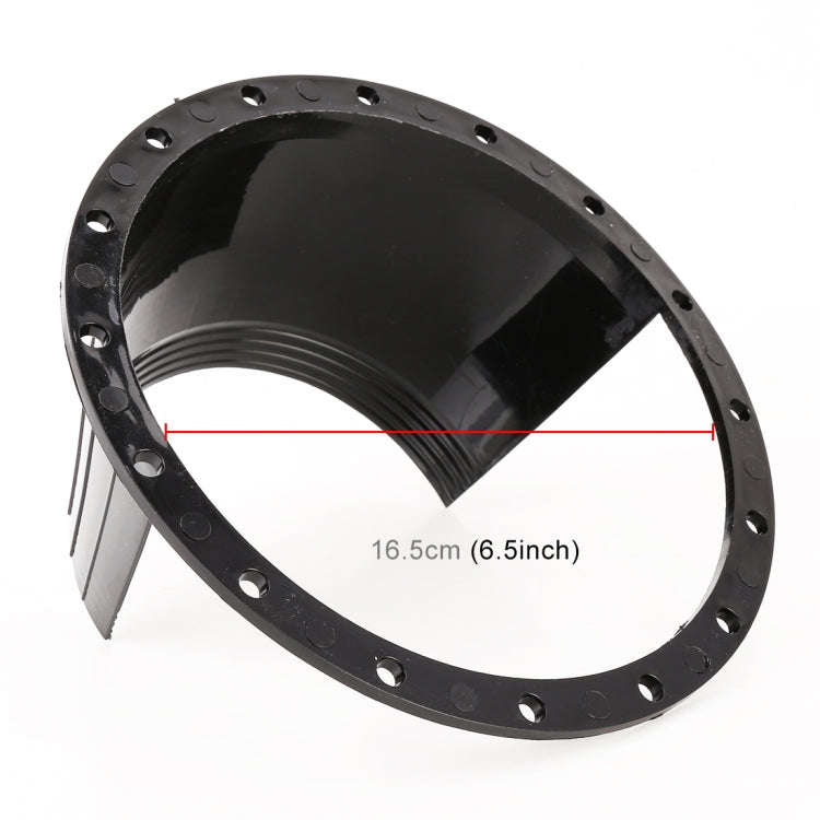 2 PCS 6.5 inch Car Auto Loudspeaker Plastic Waterproof Cover with Protective Cushion Pad, Inner D...