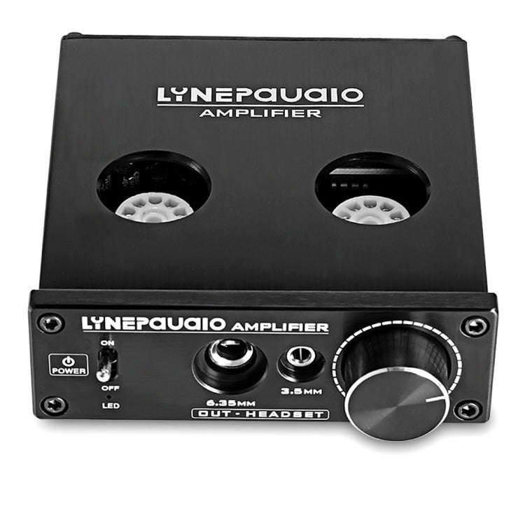 LINEPAUDIO A962 HiFi 6J9 Vacuum Tube Power Headphone Amplifier USB ASIO Sound Card(Black)
