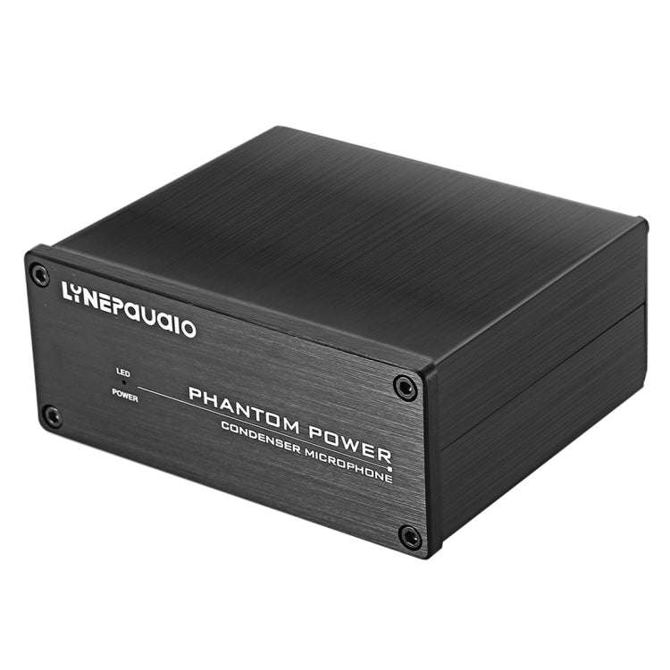 LINEPAUDIO A963 48V Pro Condenser Microphone Phantom Power Source(Black)