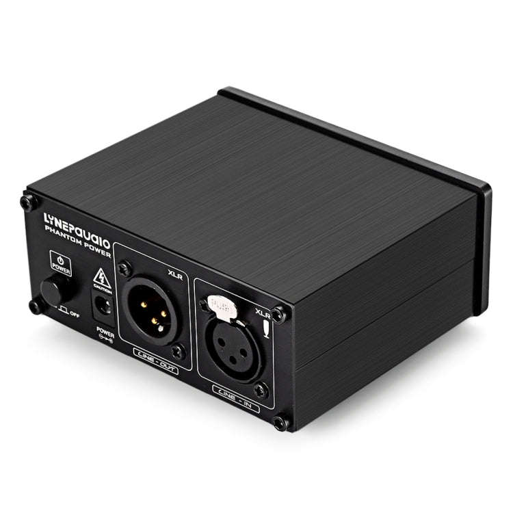 LINEPAUDIO A963 48V Pro Condenser Microphone Phantom Power Source(Black)