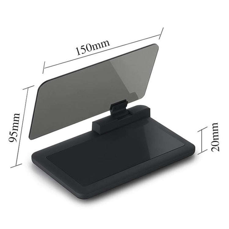H6 Multi-function Car Smartphone Navigation Head Up Display Holder for 6 Inch Smartphone