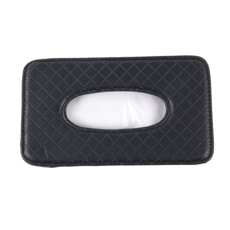 Car Sun Visor Hanger Tissue Box Paper Napkin Bag With 83g Napskins(Black)