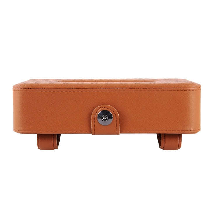 Car Sun Visor Hanger Tissue Box Paper Napkin Bag With 83g Napskins(Brown)