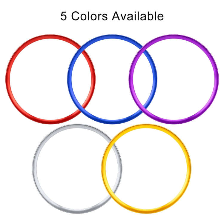 Car Auto Steering Wheel Ring Cover Trim Sticker Decoration for Audi A4L / A3 / A5 2017-2019(Blue)
