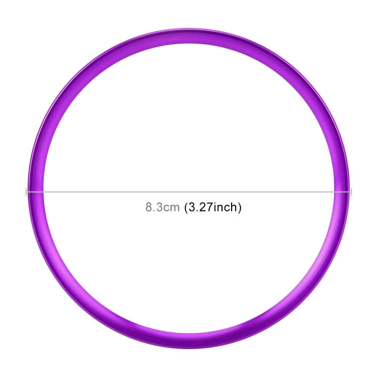 Car Auto Steering Wheel Ring Cover Trim Sticker Decoration for Audi A4L / A3 / A5 2017-2019(Purple)