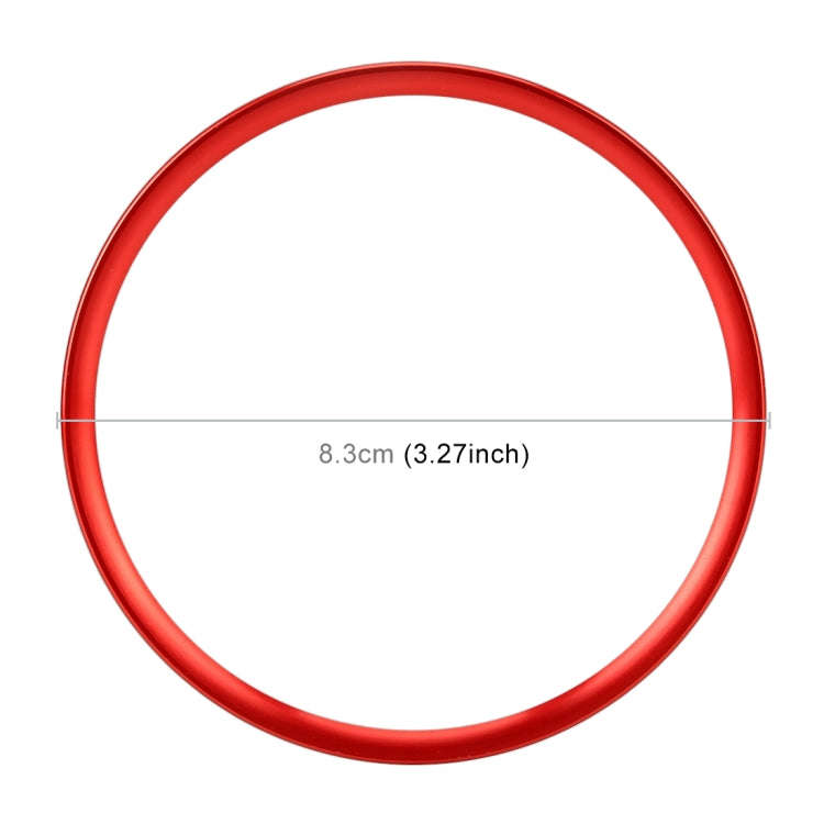 Car Auto Steering Wheel Ring Cover Trim Sticker Decoration for Audi A4L / A3 / A5 2017-2019(Red)