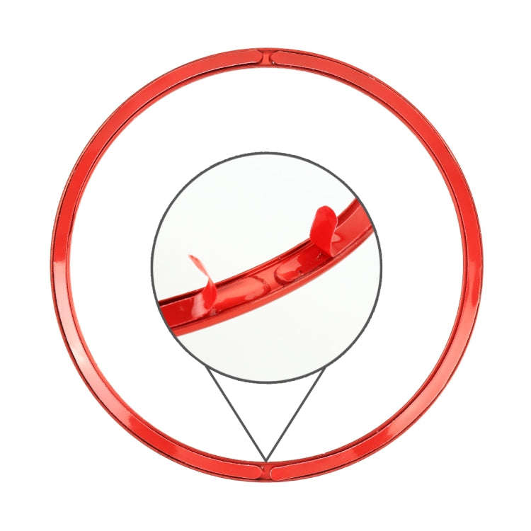 Car Auto Steering Wheel Ring Cover Trim Sticker Decoration for Audi A4L / A3 / A5 2017-2019(Red)