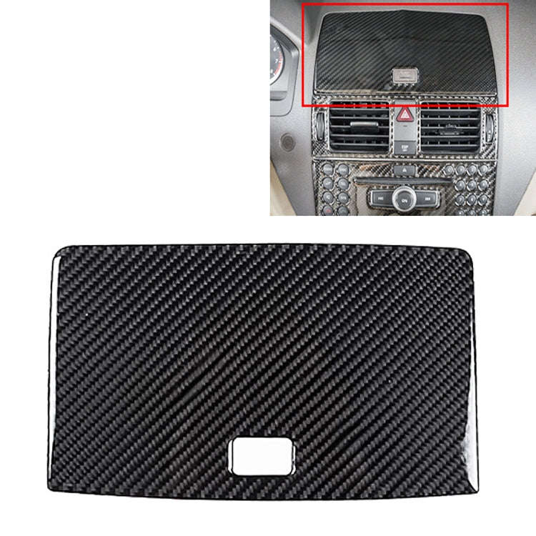 Car Dashboard Navigation Carbon Fiber Decorative Sticker for Mercedes-Benz W204 2007-2010