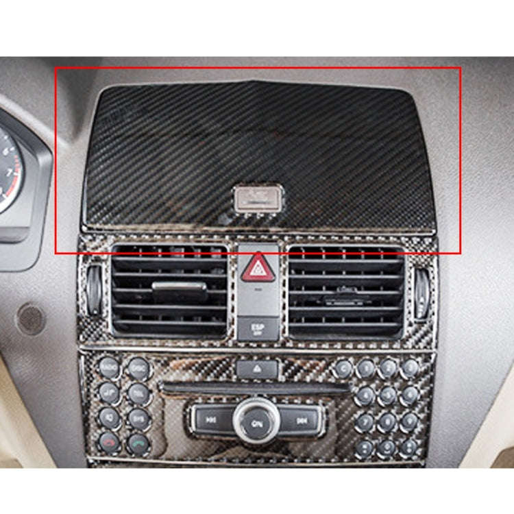 Car Dashboard Navigation Carbon Fiber Decorative Sticker for Mercedes-Benz W204 2007-2010