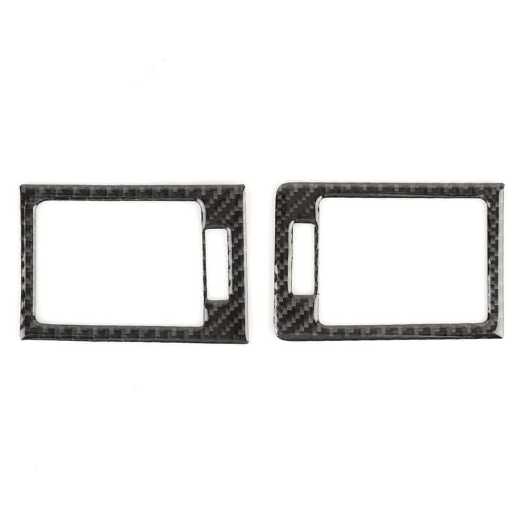2 PCS Car Dashboard  Right and Left Air Outlet Frame Carbon Fiber Decorative Sticker for Mercedes...