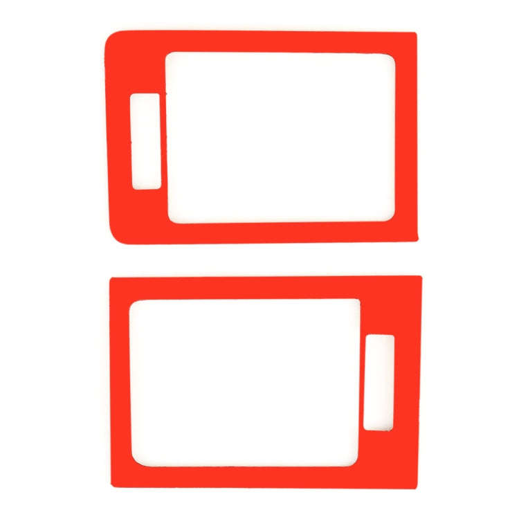 2 PCS Car Dashboard  Right and Left Air Outlet Frame Carbon Fiber Decorative Sticker for Mercedes...