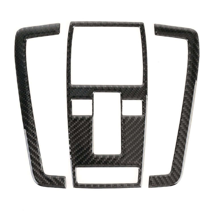 3 PCS Car Front Dome Light Panel Carbon Fiber Decorative Sticker for Mercedes-Benz W204 2007-2013