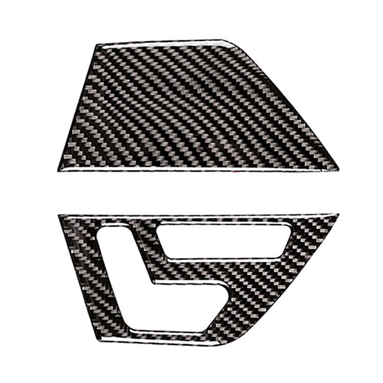 2 PCS Car Front Door Seat Adjustment Frame Carbon Fiber Decorative Sticker for Mercedes-Benz W204...