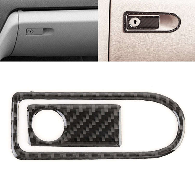 2 PCS Car Passenger Seat Storage Box Handle Carbon Fiber Decorative Sticker for Mercedes-Benz W20...