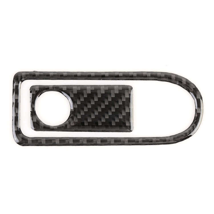 2 PCS Car Passenger Seat Storage Box Handle Carbon Fiber Decorative Sticker for Mercedes-Benz W20...