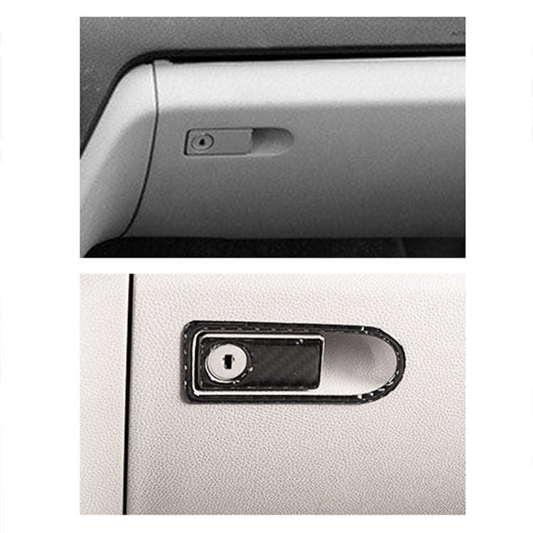 2 PCS Car Passenger Seat Storage Box Handle Carbon Fiber Decorative Sticker for Mercedes-Benz W20...