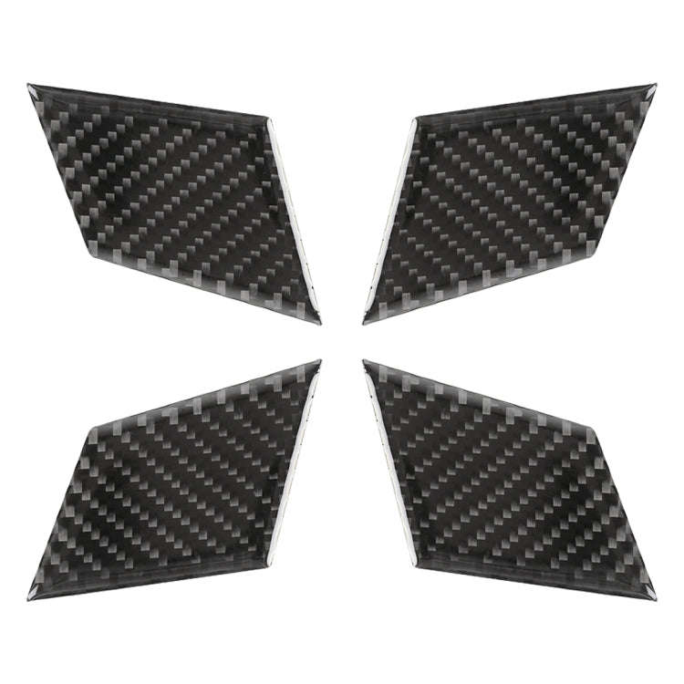4 PCS Car Door Inner Handle Wrist Panel Carbon Fiber Decorative Sticker for Mercedes-Benz W204 20...