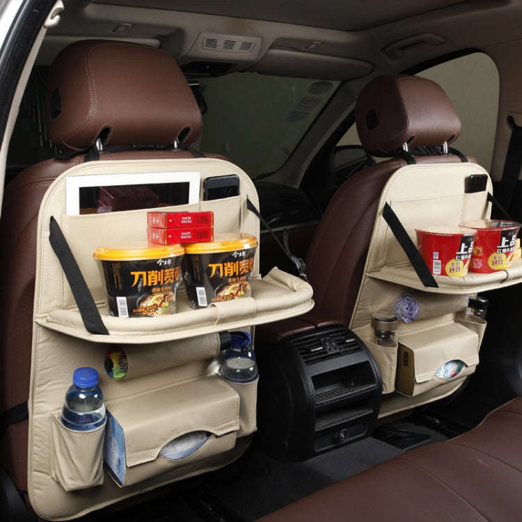 Multifunction Car Seat Pockets Folding Storage Bag (Beige)
