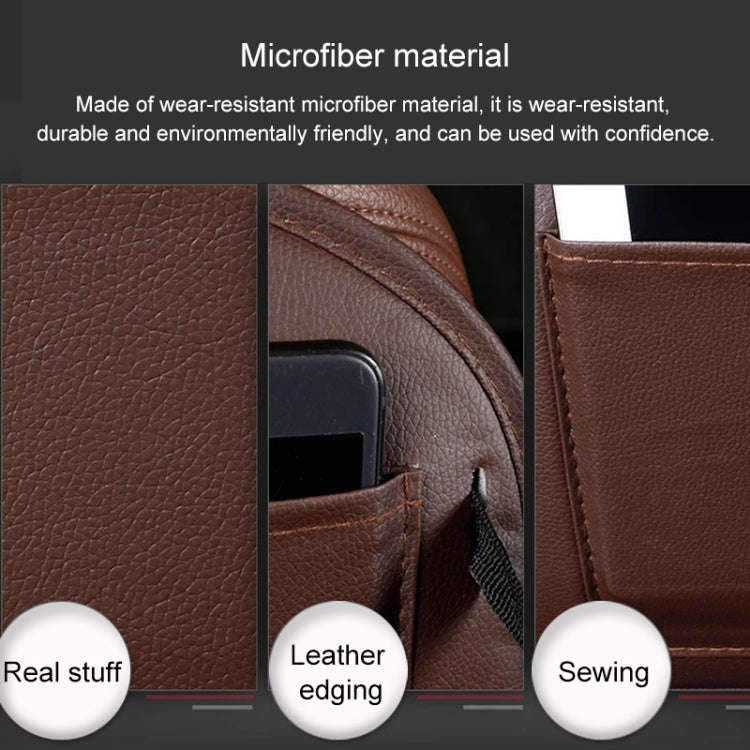 Multifunction Car Seat Pockets Folding Storage Bag (Brown)