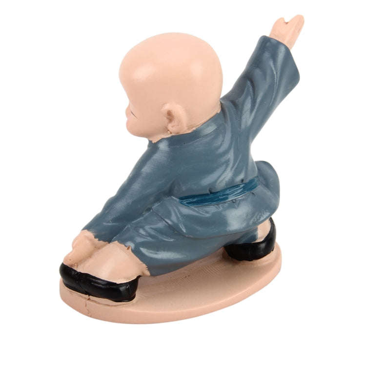 4 PCS/Lot Cute Automotive Interiors Little Monk Ornaments Resin Cute Chinese Kung Fu Monk Car Hom...