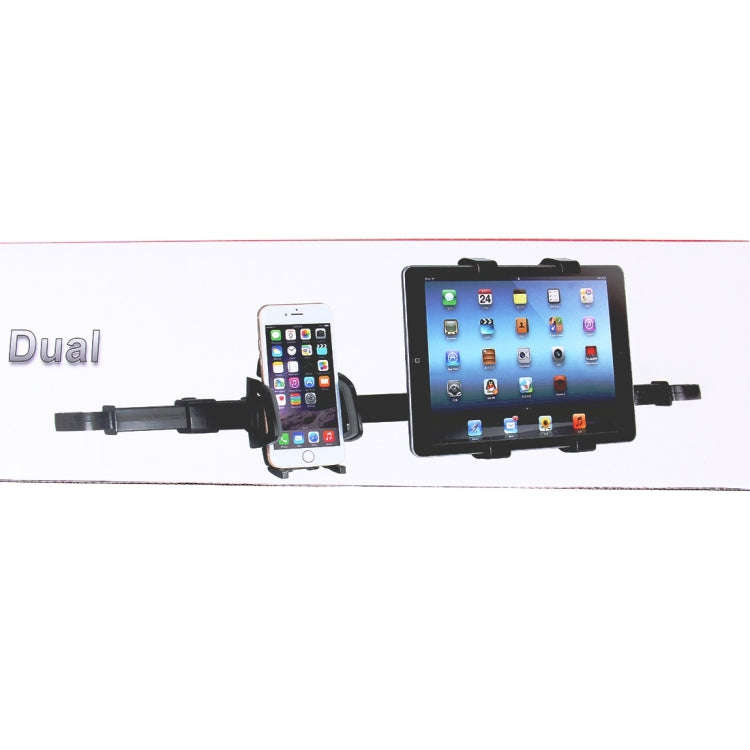 IMOUNT Car Headrest Mount 2 in 1 Car Back Seat Headrest Mount Tablet and Phone Holder with 360 De...