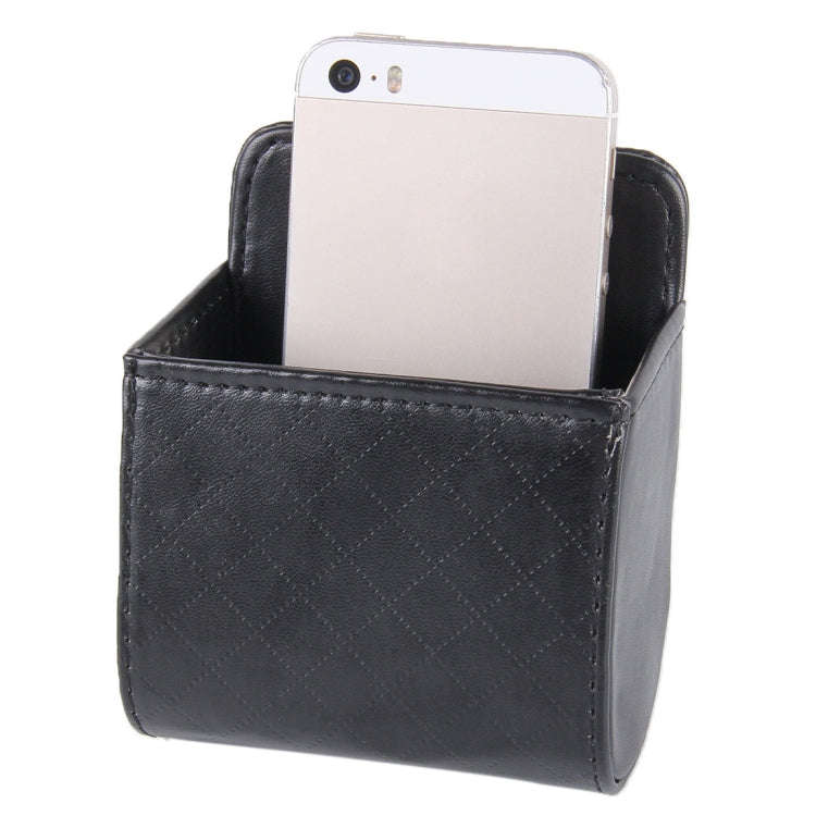 Car Air Vent Mobile Cellphone Pocket Bag Pouch Box Storage Organizer Carrying Case(Black)