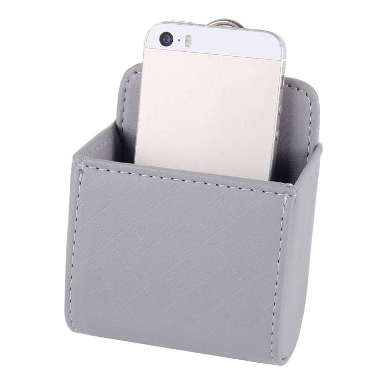 Car Air Vent Mobile Cellphone Pocket Bag Pouch Box Storage Organizer Carrying Case(Grey)