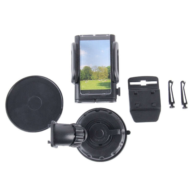 SHUNWEI SD-1121G Car Phone Multi-functional Mount Holder, Windshield / Dashboard Universal Car Mo...