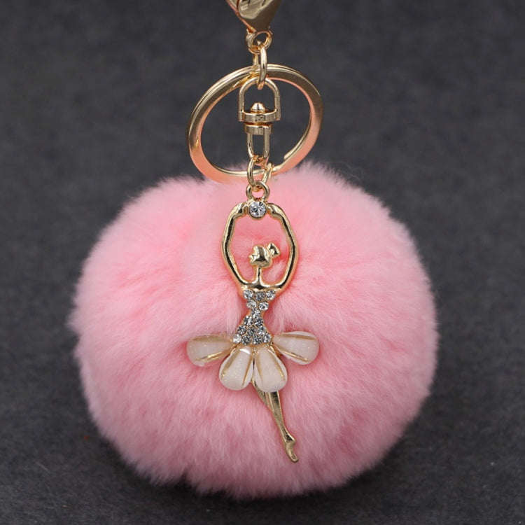 Ballet Golden Keychain Key Holder Key Chains Rings Holder Rex Rabbit Car Bag Pendant Fashion Bag ...