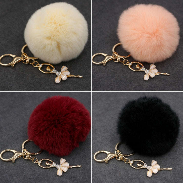 Ballet Golden Keychain Key Holder Key Chains Rings Holder Rex Rabbit Car Bag Pendant Fashion Bag ...